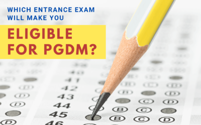 Which entrance exam will make you eligible for PGDM?