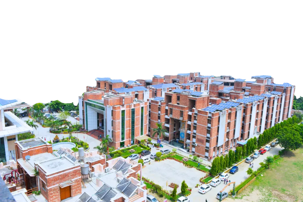 Aerial view of the MABS campus, Sector-22, Rohini